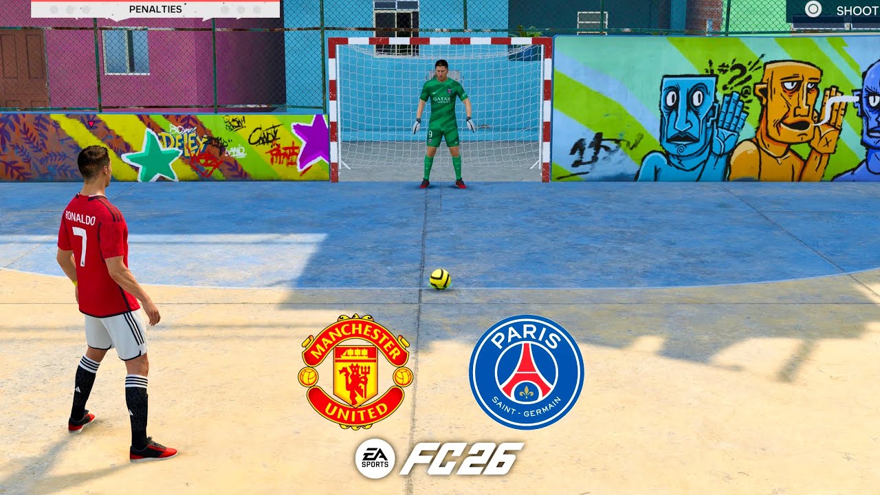 FC 26 VOLTA FOOTBALL | RONALDO MESSI NEYMAR MBAPPE HAALAND VINI JR | MAN UNITED VS PSG - PS5