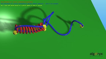 Real-time simulation of bendable cable and spring