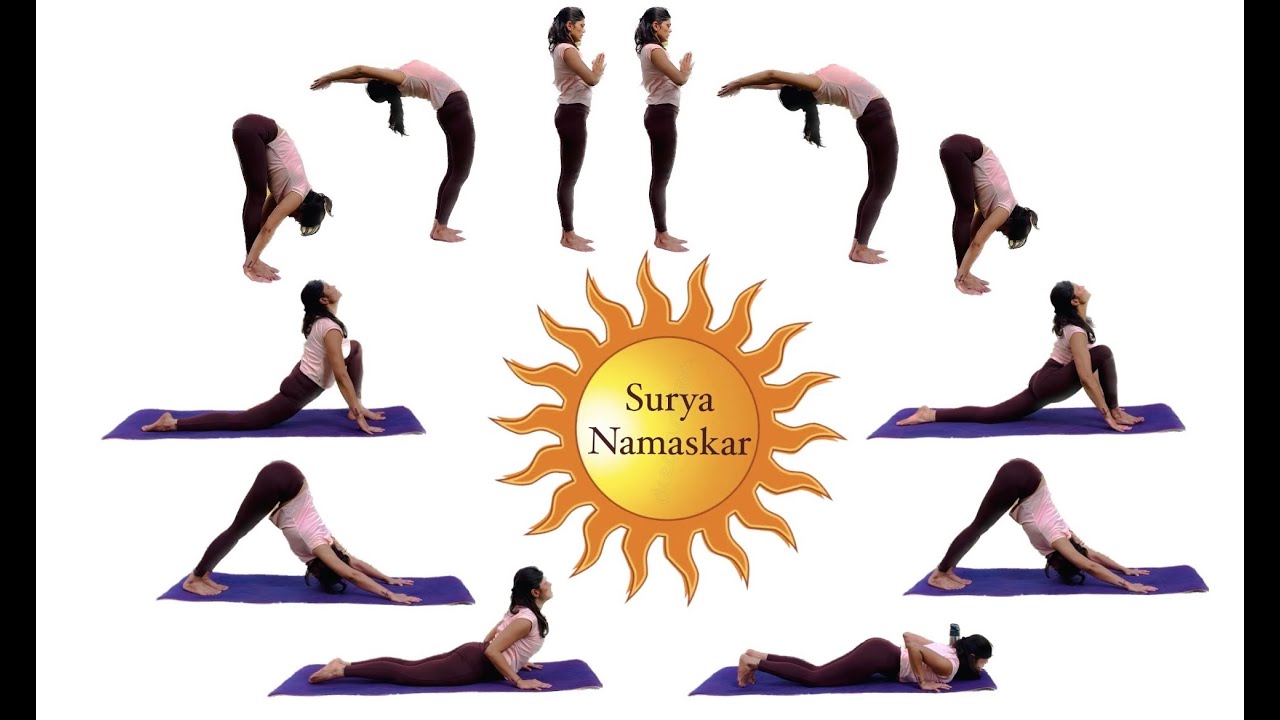 Suryanamaskar Yoga for weight loss Yoga for beginners Healthy