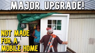 Fitting a RESIDENTIAL DOOR in a MOBILE HOME!