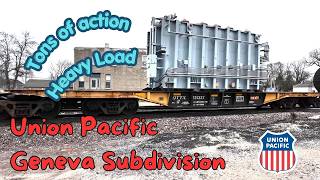 Heavy Freight Action on the Union Pacific Geneva Sub