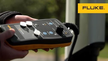 How to perform a grounding protection pre-test with the Fluke FEV100 EVSE test adapter