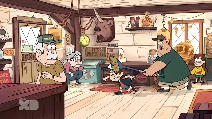 Gravity Falls (Clip) S1 E14 Bottomless Pit 'Dipper's New Voice' #1