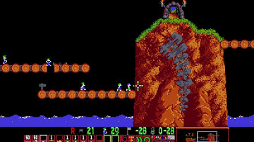 Lemmings Open Air Level Solving Commentary Part 1 (Soft 1 - 10)