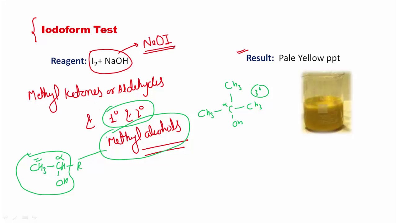 Iodoform test Explained with examples JEE & NEET YouTube