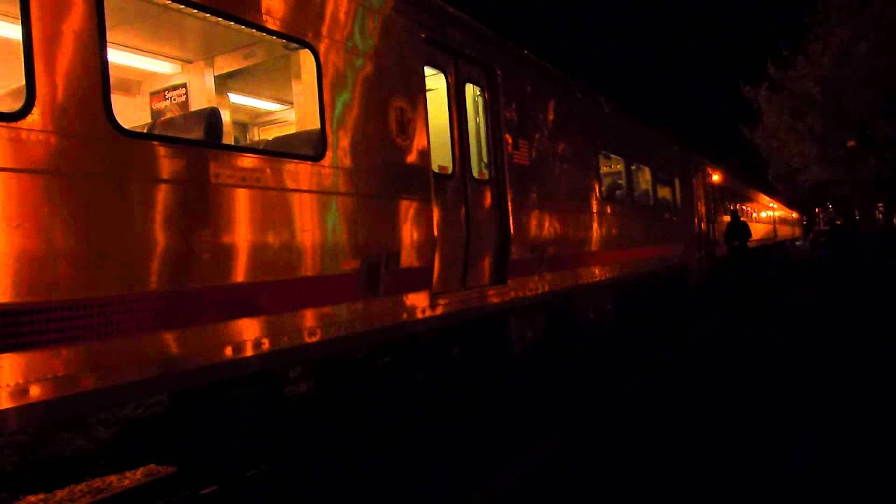 NJ Transit Cab car 6055 rolls into Hillsdale on Friday the 13th!