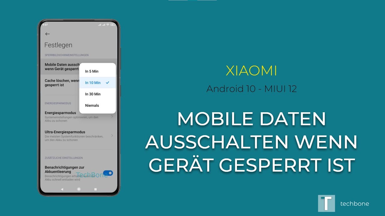 Xiaomi Redmi Note 8 Pro Mobile Daten Funktioniert Nicht Mobile Daten ausschalten wenn Gerät gesperrt ist - Xiaomi [Android 10