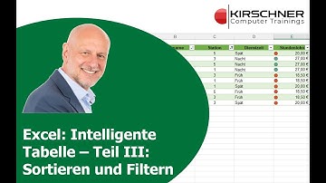 Daten Sortieren Filtern Analysieren - Intelligente Tabellen Teil III