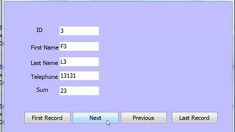 Visual Basic.net: Retrieve data from SQL Server database and navigation Buttons with source code