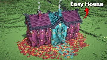 Easy minecraft Starter House Tutorial | Nether House Design