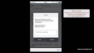 SAP Fiori Shopping Cart Approval App - smartphone