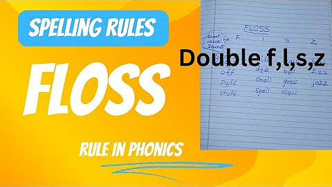 FLOSS rule in phonics/spelling rules #levelupphonics