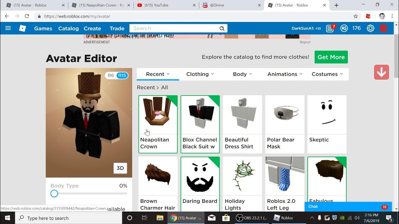 NEW!!!! NEAPOLITAN CROWN LIMITED TIME ROBLOX PROMO CODE!!! YouTube