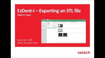 EzDent-i : Exporting an STL file