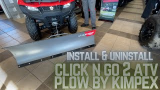 How To Install And Uninstall The Kimpex Click N Go 2 ATV Plow