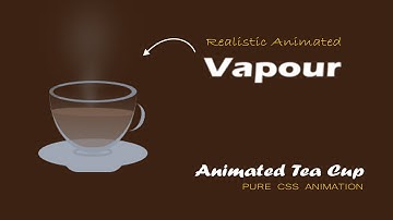 Animated Hot Cup of Tea using Html & CSS only | CSS Animation Effects