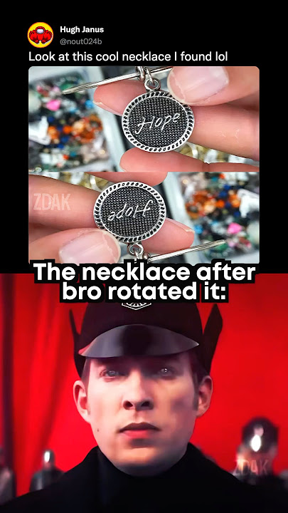 Do NOT flip this necklace ☠️