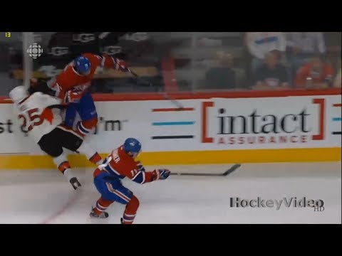 PK Subban huge hit on Chris Neil . Apr 2, 2013