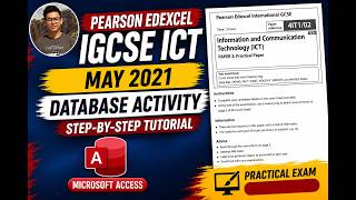 Pearson Edexcel IGCSE ICT May 2021 – Database Activity