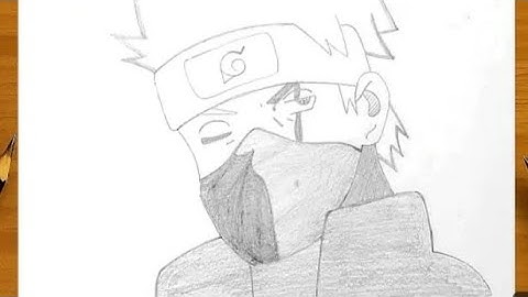 Kakashi hatake drawing step by step 