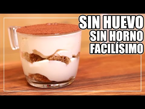 El TIRAMISÚ FÁCIL Sin Huevo y sin Cocinar | Rápido y Delicioso