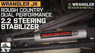 Jeep Wrangler JK Rough Country Dual Performance  Steering Stabilizer  Review & Install - YouTube