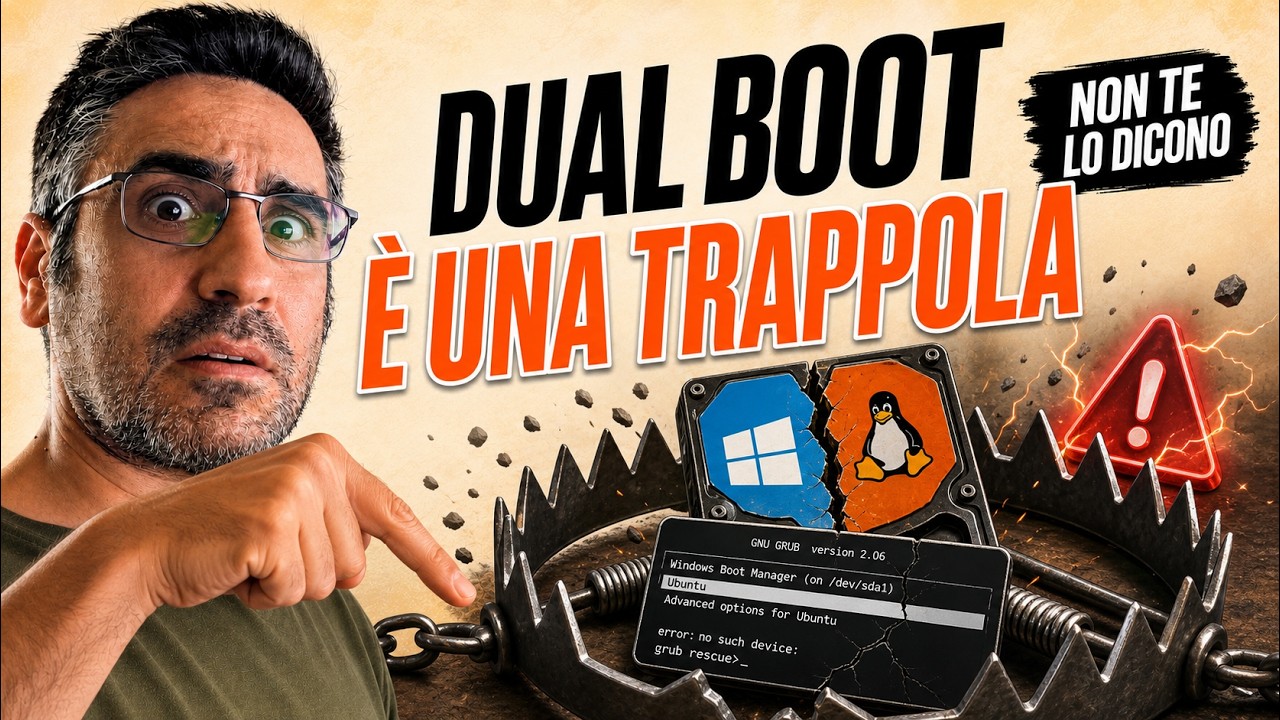 Thumbnail del video Dual Boot con LINUX La TRAPPOLA che non ti aspetti!