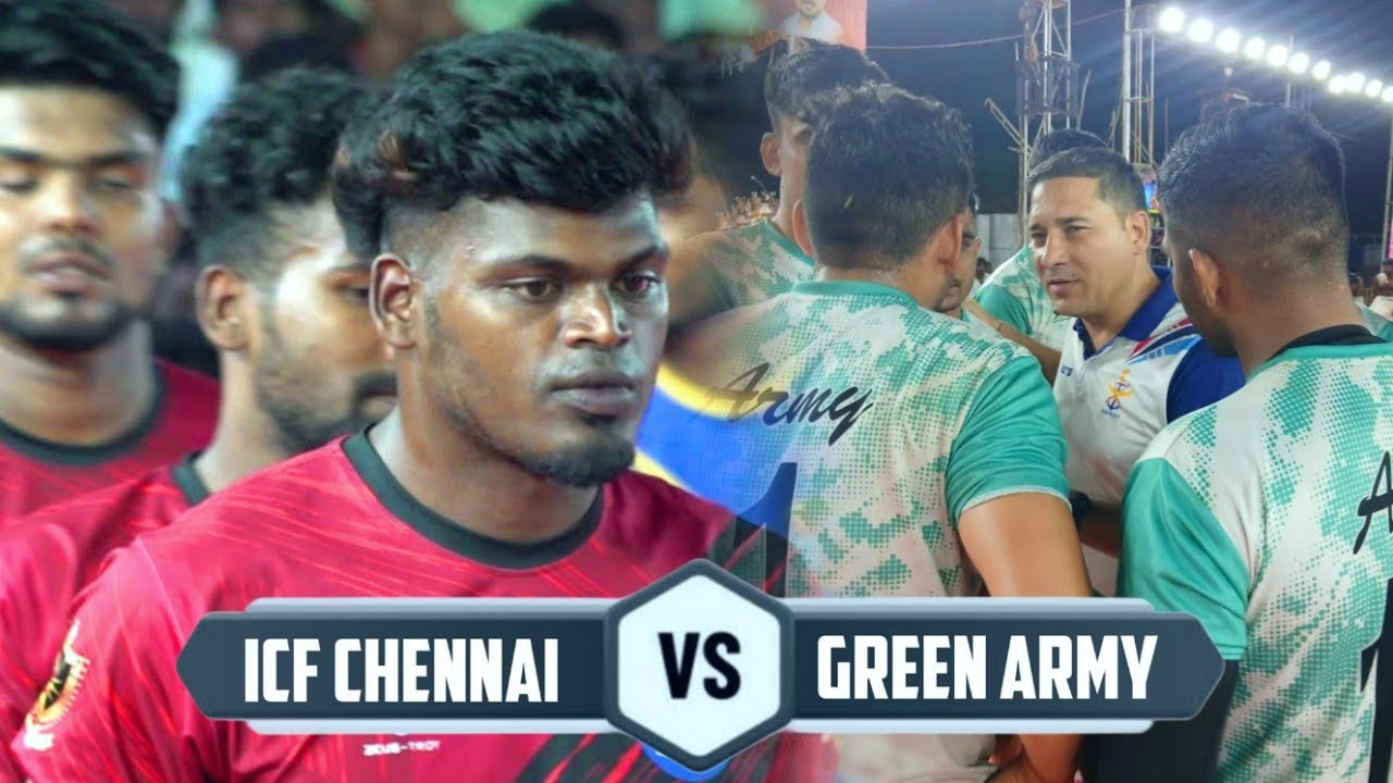 LEAGUE || ICF CHENNAI VS GREEN ARMY ARMY || ALL INDIA  KABADDI MATCH TISAIYANVILAI 2025
