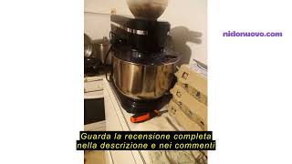 Recensione del Donened - Robot da cucina 3 in 1, 1500W, impastatrice multifunzionale, 6+1 velocità,
