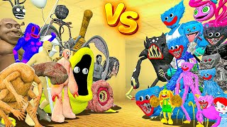 All Backrooms Monsters Vs All Poppy Playtime! Garry's Mod Sandbox