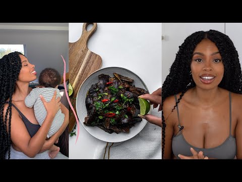 day in the life of a new working vegan mum | KVD VEGAN BEAUTY & BRAISED JERK AUBERGINE