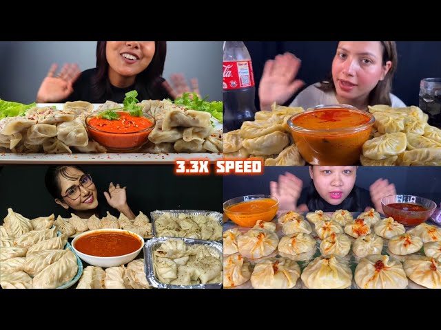 ASMR: Eating spicy momo eating challenge 😍😋 Big | bast | ASMR | Eating | Mukbang 🤤