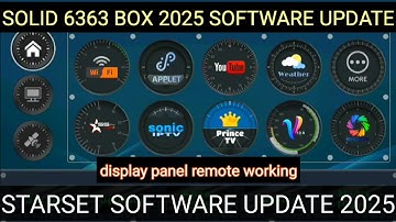 Starset software update 2025  solid 6363 set top box me | gx6605s hw203 software update 2025