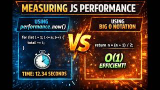 Meaure Code performance, using performance.now and Big O notation