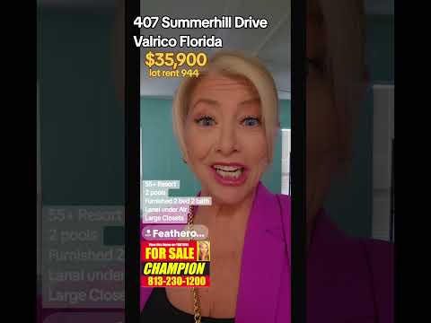 2/2 Lanai 407 Summerhill Dr, Valrico, FL home video tour