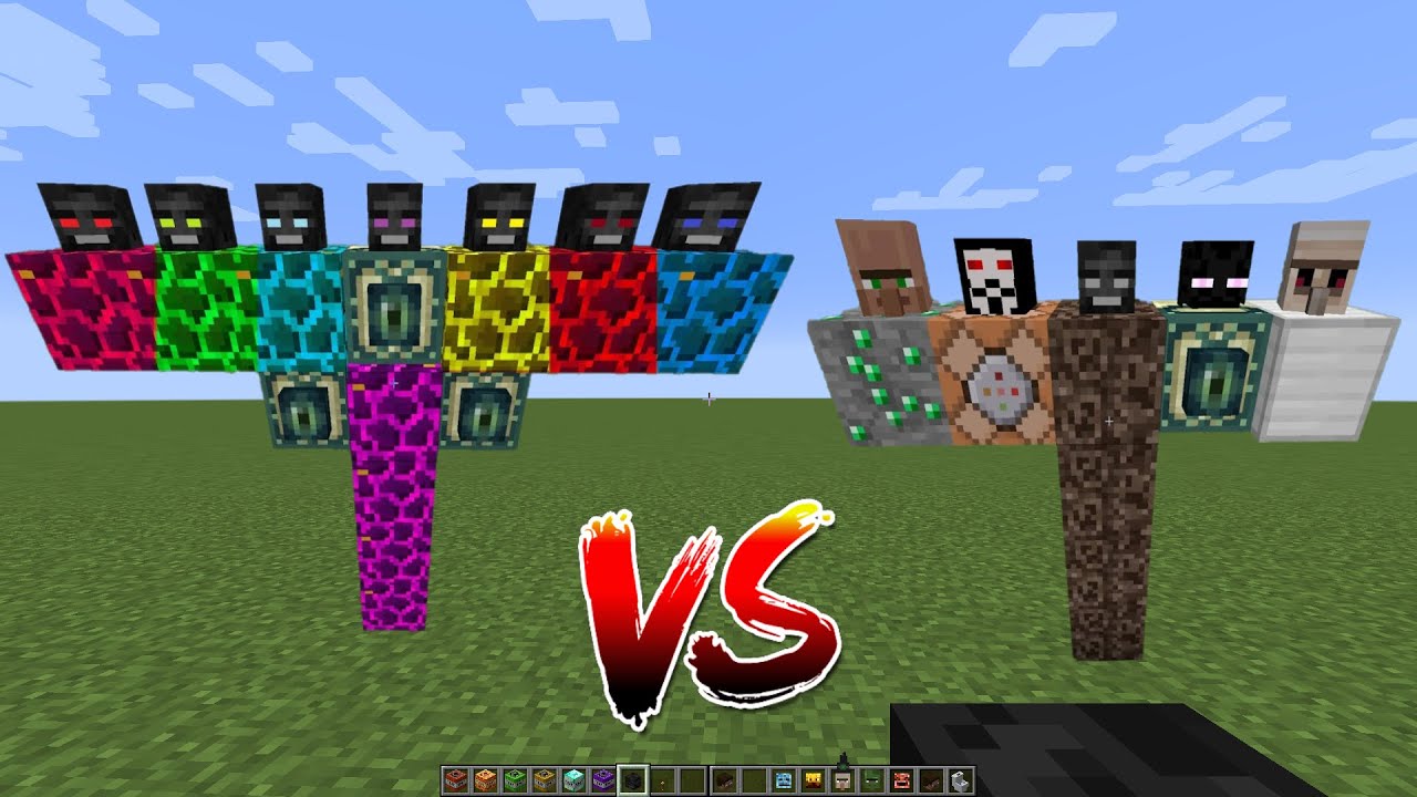 what if you create a MULTI WITHER vs ENDER GOLEM in MINECRAFT (part 43 ...