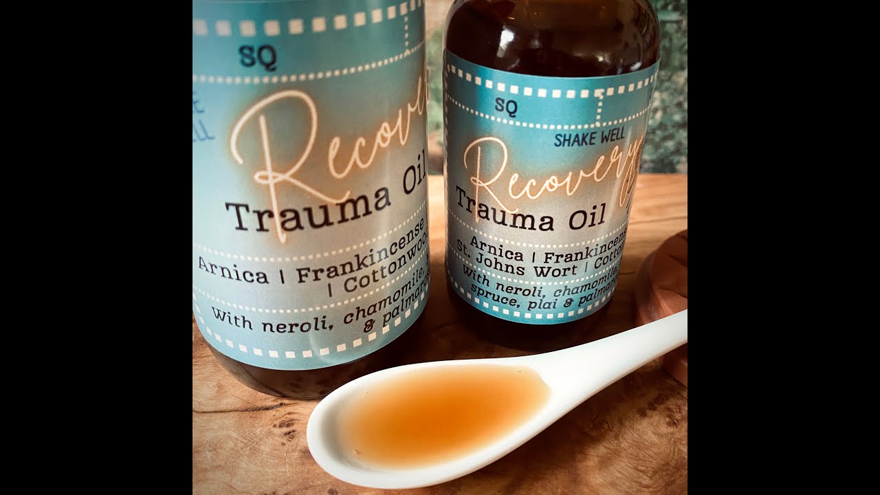 Recovery Trauma Oil: Herbal Remedy for Bumps, Bruises, Strains, & Overuse