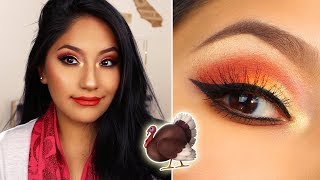 THANKSGIVING DAY Makeup Tutorial!!! QUICK & EASY (2017)