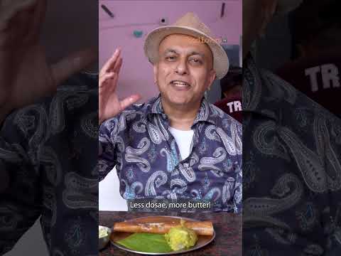 CRUNCHY Benne Khali Dosae at Gajanana Refreshments, Hassan! 🧈🤤 #Shorts #GourmetOnTheRoad