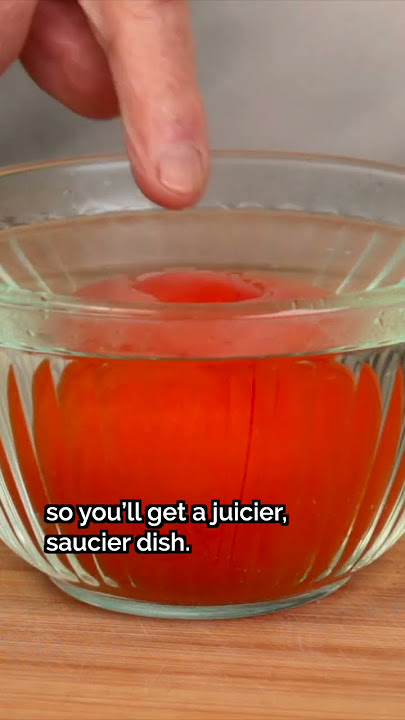 🍅 The EASIEST way to peel tomatoes! #Shorts