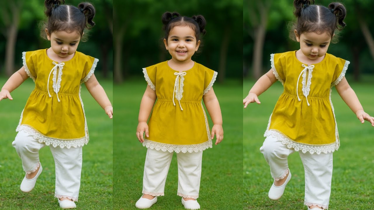 Baby Kaftan Dress | Cute & Comfortable Outfit for Kids | Summer Wear for Baby Girl
