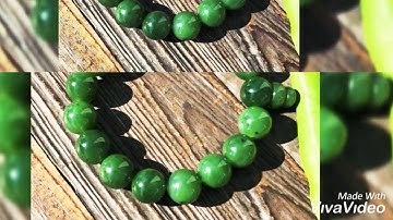 Vòng chuỗi hạt đeo tay ngọc bích canada cao cấp 12mm