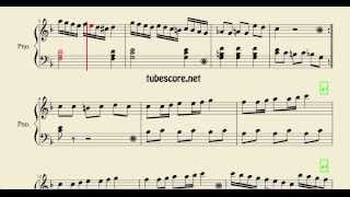 Video thumbnail of "Inocencia Partitura Fácil de Piano Innocence Easy Sheet Music for piano beginners"