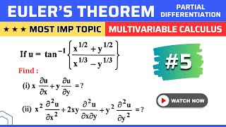Celebrity EULER'S THEOREM IN PARTIAL DIFFERENTIATION SOLVED PROBLEM 5 | MULTIVARIABLE CALCULUS Wealth