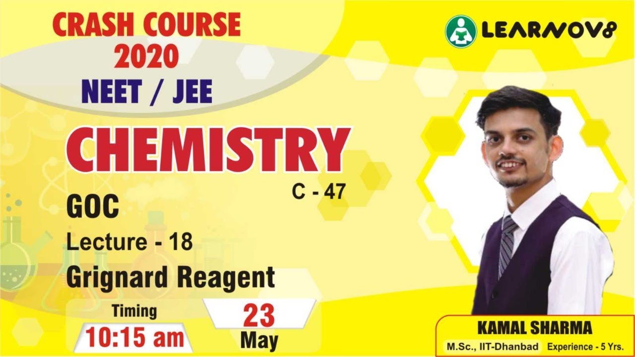 Learnov8 Crash Course 2020 JEE/NEET Chemistry LIVE at 10:15 am