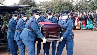 Honor Guard - Funeral Drill By Malawi Defence Force For the late Major Flora Selemani Ngwirinji