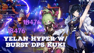 Yelan Hyper w/ burst DPS Kuki (12-1 27s)