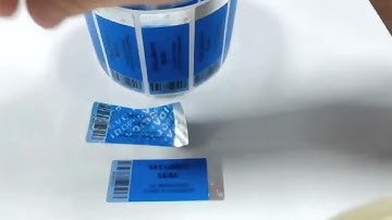 Non Transfer Anti Counterfeiting Sticker from ZOLO