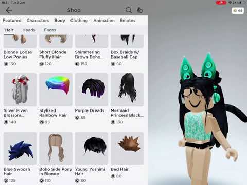 Shopping Spree Roblox Youtube - young yoshimi hair roblox