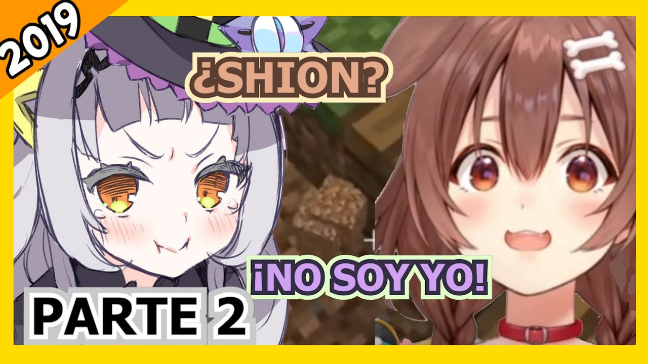 Korone aprende a jugar Minecraft con Shion Sensei PARTE 2 [Hololive Sub Español]